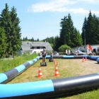 Segway Parcours aufgebaut